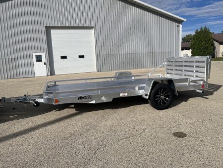 New 2027 Black Rhino Aluminum 81 x14' LPS8114A Low Profile w/ Bi-Fold Gate (ATV / UTV / Side by Side) Utility Trailer