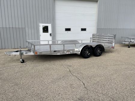 New 2027 Black Rhino Aluminum 81 x16' LST716A w/ Bifold Gate (ATV / UTV / Side by Side) Utility Trailer