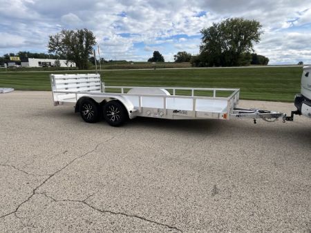 New 2027 Black Rhino Aluminum 81 x16' LST716A w/ Bifold Gate (ATV / UTV / Side by Side) Utility Trailer