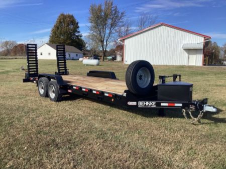 New 2027 Behnke 20+2 HD Commercial Equipment Trailer, Oak Floor, Spare, 20K