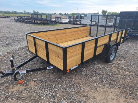 New 2027 AMO 76x12 Woodside Utility Trailer W/Led Lights and Spring Assist Gate