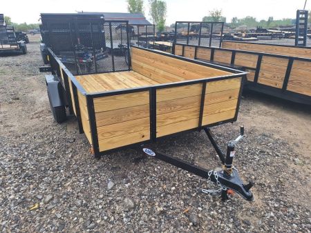 New 2027 AMO 76x12 Woodside Utility Trailer W/Led Lights and Spring Assist Gate