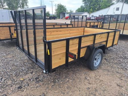 New 2027 AMO 76x12 Woodside Utility Trailer W/Led Lights and Spring Assist Gate