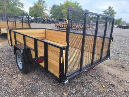 New 2027 AMO 76x12 Woodside Utility Trailer W/Led Lights and Spring Assist Gate