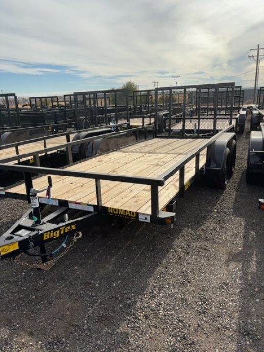 New 2027 Big Tex Trailers 6.5X16 TANDEM AXLE PIPE TOP UTILITY TRAILER 6K WITH RAMPGATE