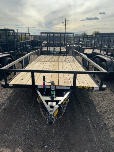 New 2027 Big Tex Trailers 6.5X16 TANDEM AXLE PIPE TOP UTILITY TRAILER 6K WITH RAMPGATE
