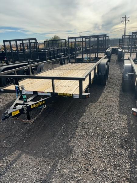 New 2027 Big Tex Trailers 6.5X16 TANDEM AXLE PIPE TOP UTILITY TRAILER 6K WITH RAMPGATE