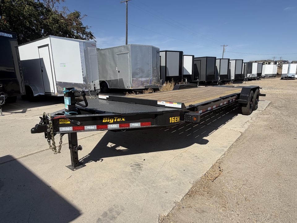 New 2027 Big Tex Trailers 7X24 SUPER DUTY TANDEM AXLE SEAMLESS I-BEAM EQUIPMENT TRAILER 17.6K W/MEGA RAMPS