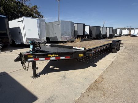 New 2027 Big Tex Trailers 7X24 SUPER DUTY TANDEM AXLE SEAMLESS I-BEAM EQUIPMENT TRAILER 17.6K W/MEGA RAMPS
