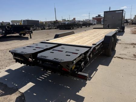 New 2027 Big Tex Trailers 7X24 SUPER DUTY TANDEM AXLE SEAMLESS I-BEAM EQUIPMENT TRAILER 17.6K W/MEGA RAMPS
