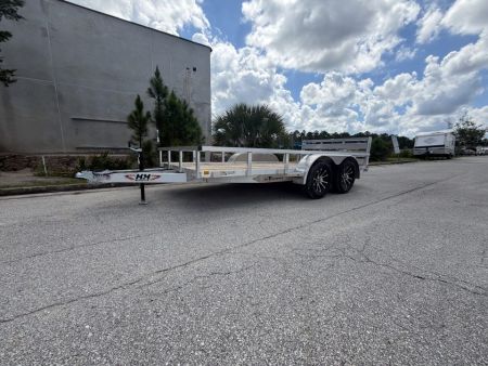 New 2026 H&H Trailers 7K 82X14 Aluminum Rail Side Utility Trailer