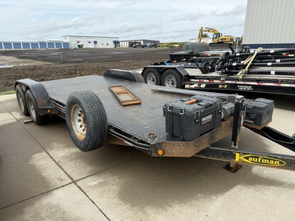 Used 2011 Kaufman Black 82"x17'+4' 10k Car Hauler Trailer Car Hauler