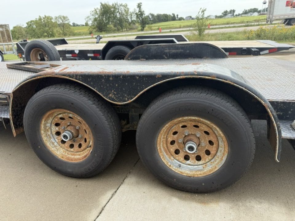 Used 2011 Kaufman Black 82"x17'+4' 10k Car Hauler Trailer Car Hauler