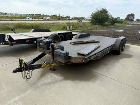Used 2011 Kaufman Black 82"x17'+4' 10k Car Hauler Trailer Car Hauler
