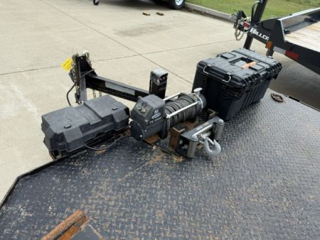 Used 2011 Kaufman Black 82"x17'+4' 10k Car Hauler Trailer Car Hauler