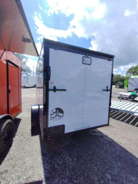 New 2027 Cargo Craft 6X12 White Single Enclosed Trailer with Black Out Package and 2990 GVWR Cargo / Enclosed Trailer