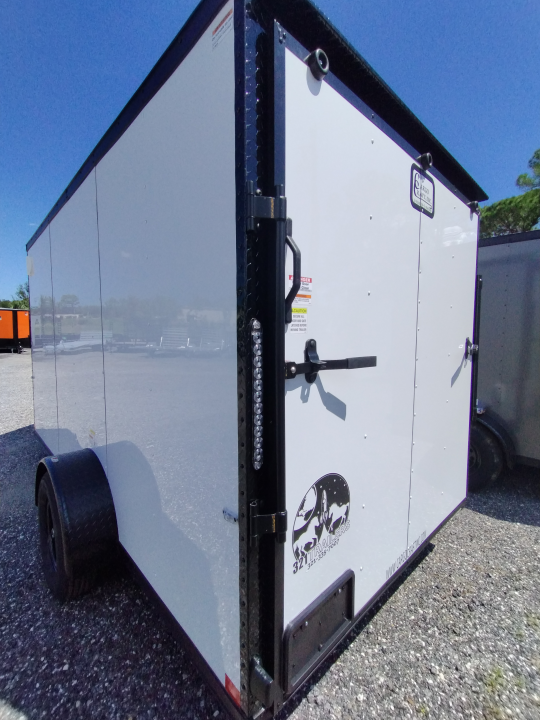 New 2027 Cargo Craft 6 x 12 Enclosed Cargo Trailer White with Blackout Package & 2990GVWR Cargo / Enclosed Trailer
