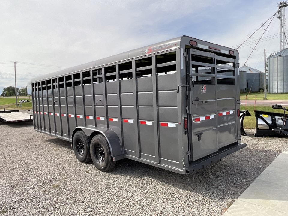 New 2027 S&S Manufacturing 24FT GN LIVESTOCK Stock / Stock Combo Trailer