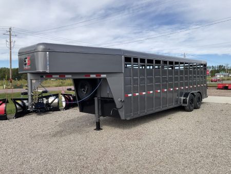 New 2027 S&S Manufacturing 24FT GN LIVESTOCK Stock / Stock Combo Trailer