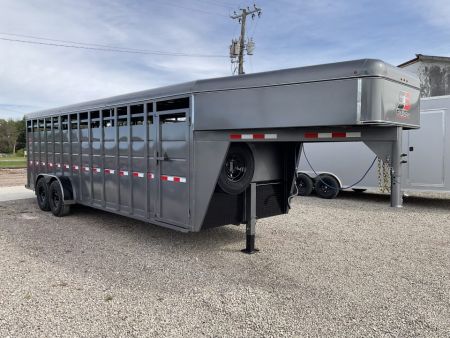 New 2027 S&S Manufacturing 24FT GN LIVESTOCK Stock / Stock Combo Trailer