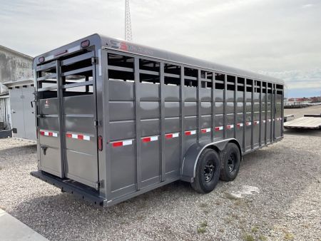 New 2027 S&S Manufacturing 24FT GN LIVESTOCK Stock / Stock Combo Trailer