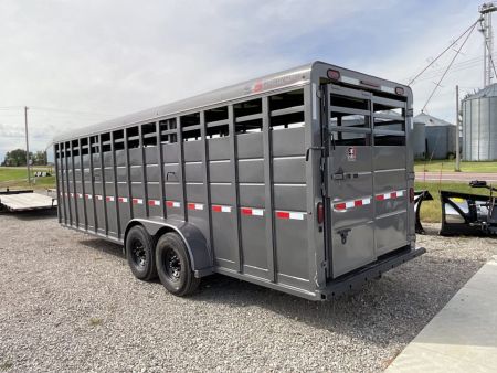 New 2027 S&S Manufacturing 24FT GN LIVESTOCK Stock / Stock Combo Trailer