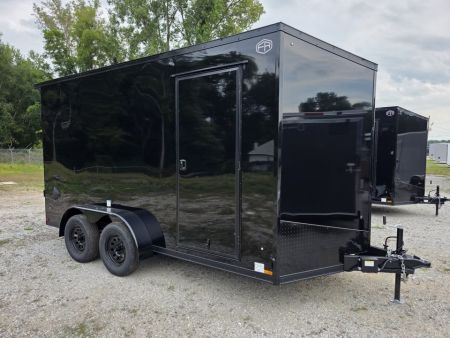 New 2027 US Cargo 7X14 TANDEM AXLE 7 INSIDE 80  TALL RAMP DOOR 080 POLYCORE BLACKOUT SCREWLESS Cargo / Enclosed Trailer