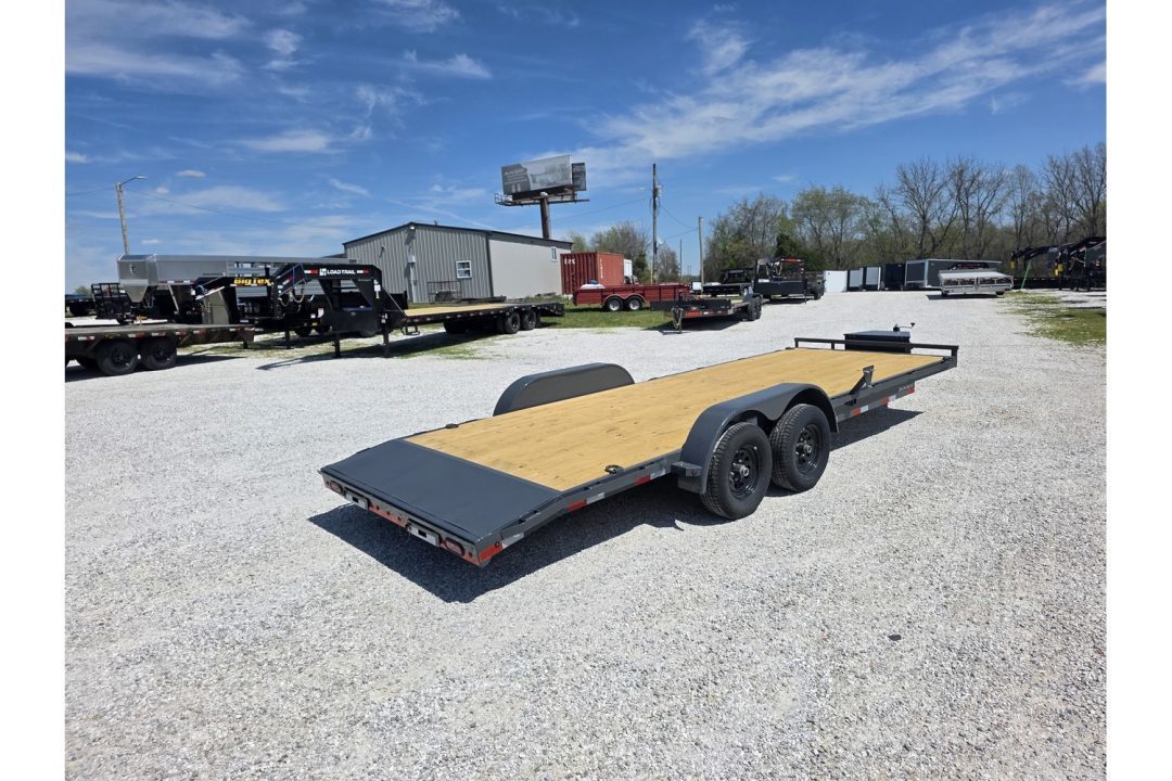 New 2026 Lamar Trailers 83X20 TANDEM 10K CAR HAULER W/2' STEEL DOVE & SLIDE OUT RAMPS / TOOLBOX Car Hauler