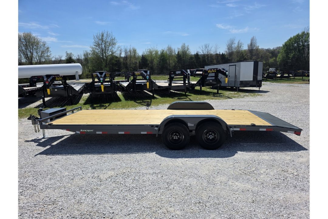 New 2026 Lamar Trailers 83X20 TANDEM 10K CAR HAULER W/2' STEEL DOVE & SLIDE OUT RAMPS / TOOLBOX Car Hauler