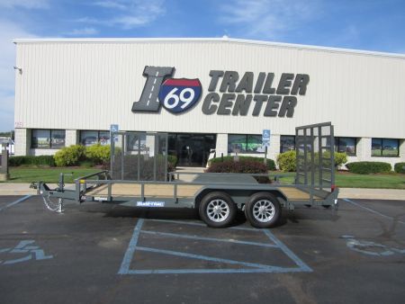 New 2027 Sure-Trac 7 x 16 ST-UTC8216-070 Utility Trailer 7K / Reinforced Ladder Gate / Curb Side Gate / D-Rings / Toolbox