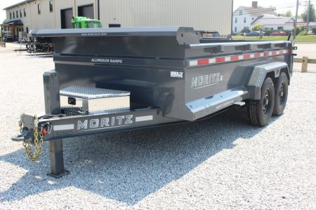 New 2027 Moritz 6' 10  x 14' Heavy Commercial DLH Series Dump Trailer - 14000# GVW