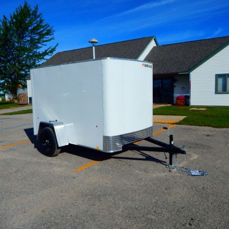 New 2027 Mirage Trailers 5 x 8 EXPO Cargo Flat Top Round Front 3K Cargo / Enclosed Trailer