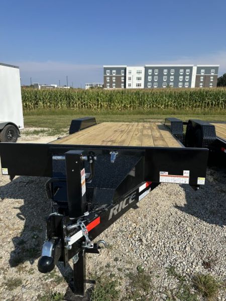 New 2027 RICE TRAILERS EQUIPMENT FMHDEC8220 82X20 TA STAND UP RAMPS (GVW:16000) BLACK