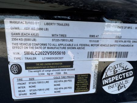 New 2020 LIBERTY LC10KA - 10K Angle Car Hauler 82  Wide Deck Equipment Trailer