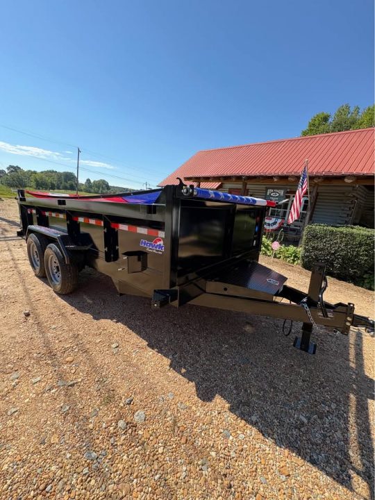 New 2027 Hawke Trailers 7X14 14K Low Pro Dump Trailer