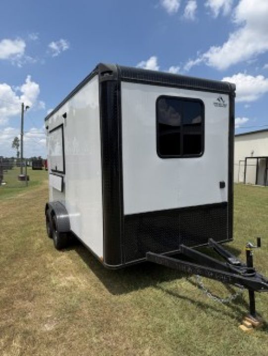 New 2026 Quality Cargo 7x14 White Coffee Trailer Concession
