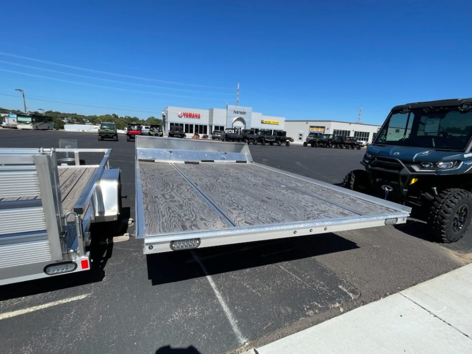 Used 2026 Mission 12' tilt bed Snowmobile Trailer