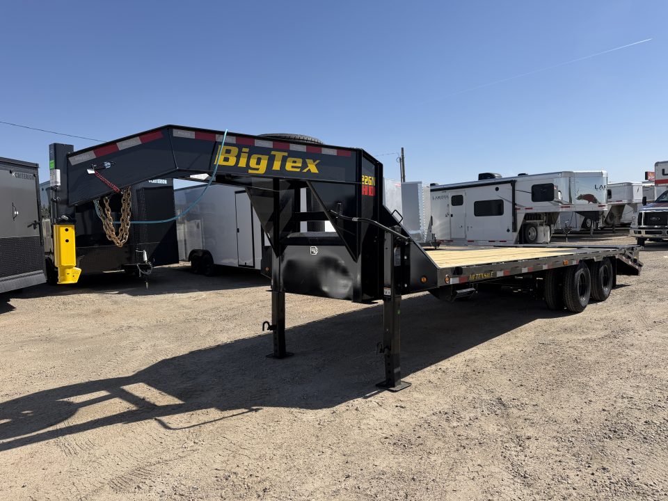 New 2027 Big Tex Trailers 20+5 TANDEM DUAL WHEEL GOOSENECK TRAILER 23.9K W/MEGA RAMPS