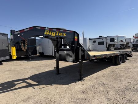 New 2027 Big Tex Trailers 20+5 TANDEM DUAL WHEEL GOOSENECK TRAILER 23.9K W/MEGA RAMPS