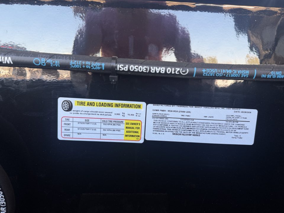 New 2027 MAXX-D 7-16 Roll Off Dump Trailer 10K Axles
