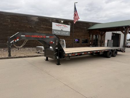 New 2027 MAXX-D 8.5-32 Tandem Dual Deckover Gooseneck Equipment Hauler 25.9K GVWR