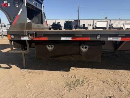 New 2027 MAXX-D 8.5-36 Tandem Dual Deckover Gooseneck Equipment Hauler W/ Hydraulic Dove Tail 30K GVWR