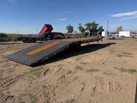 New 2027 MAXX-D 8.5-36 Tandem Dual Deckover Gooseneck Equipment Hauler W/ Hydraulic Dove Tail 30K GVWR