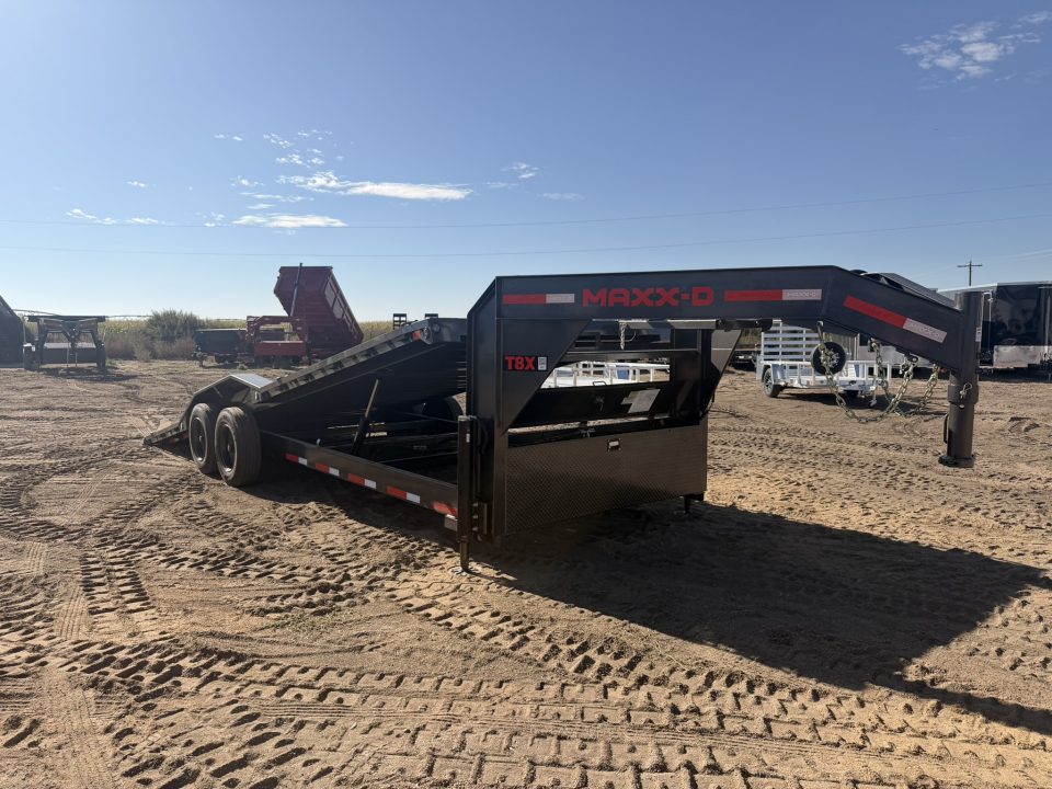 New 2027 MAXX-D 8.5-24 Gooseneck Tilt Deck Equipment Hauler W/ 18 PLY Tires 18K GVWR