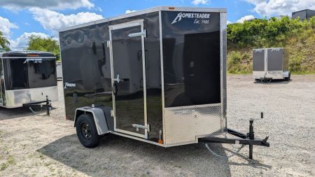 New 2027 Homesteader 6x10 Intrepid V-Nose Cargo Trailer w/ Barn Doors