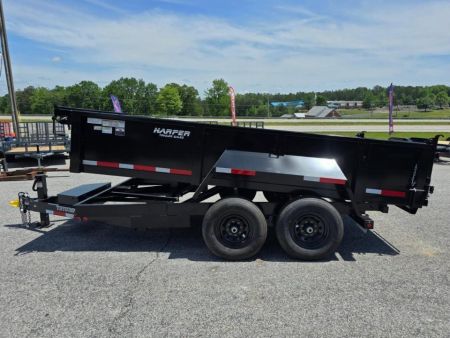 New 2026 TUFFDUMP 14K 7X14 DUMP TRAILER 2' WALLS