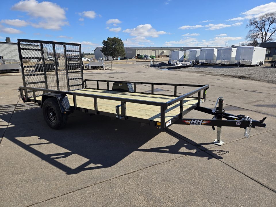 New 2027 H&H Trailers 82x14 Rail Side 5K Utility Trailer
