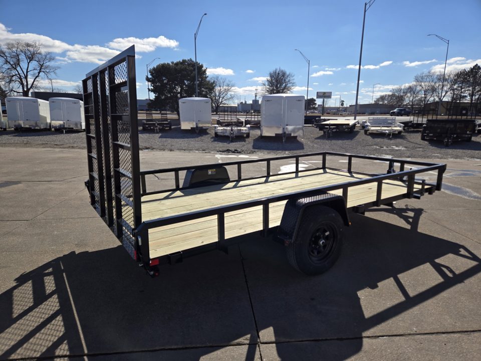 New 2027 H&H Trailers 82x14 Rail Side 5K Utility Trailer