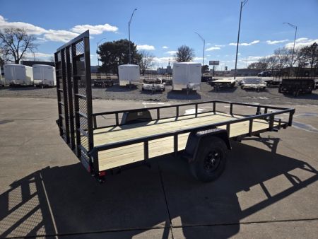 New 2027 H&H Trailers 82x14 Rail Side 5K Utility Trailer