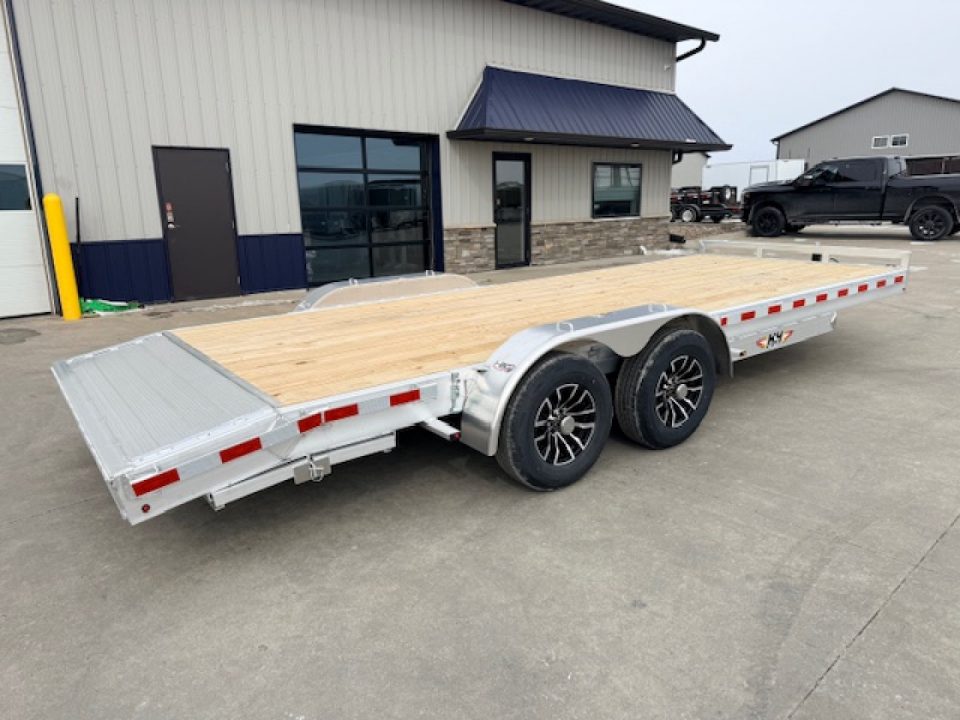 New 2027 H&H Aluminum 82"x18'+2' 10k Car Hauler Trailer Car Hauler